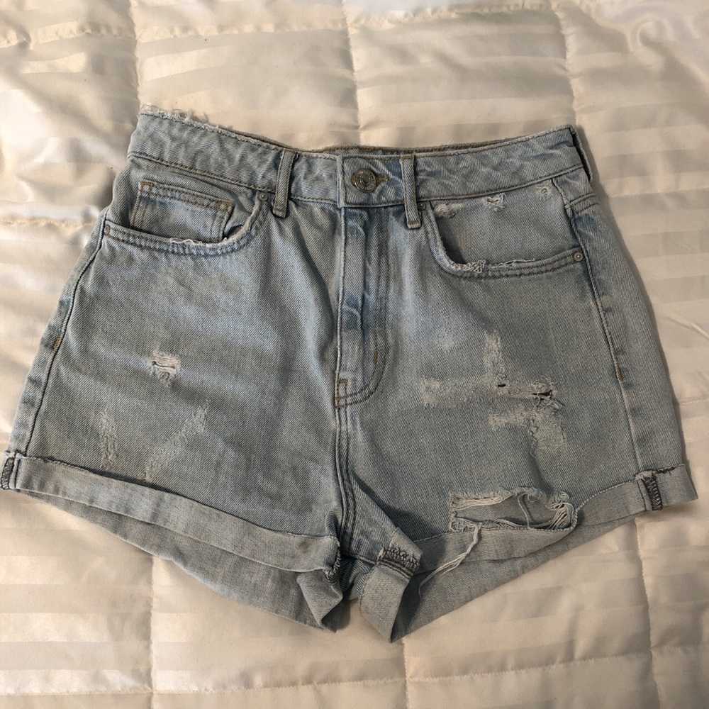 Distressed Jean Shorts